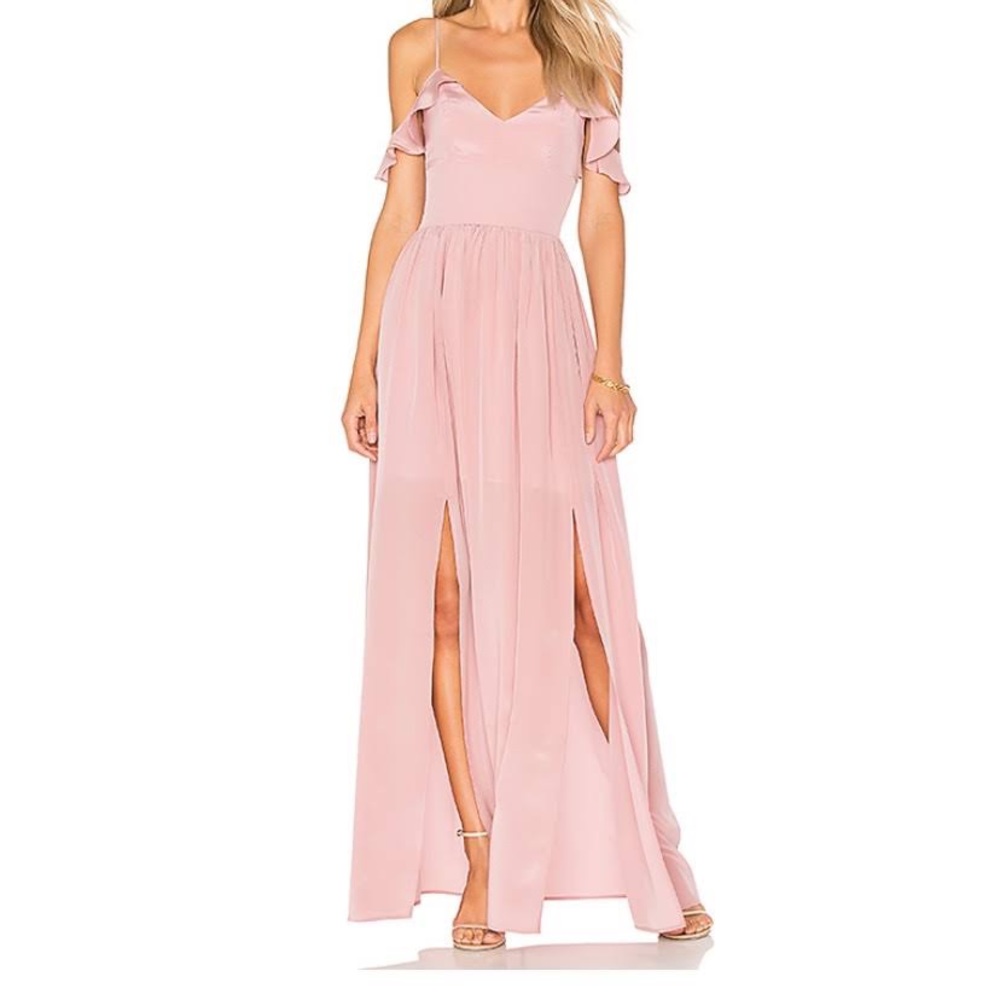 Amanda Uprichard Pink Maxi Dress
